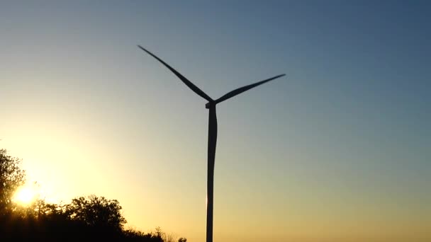 Molino Viento Parque Eólico Turbina Eólica — Vídeo de stock