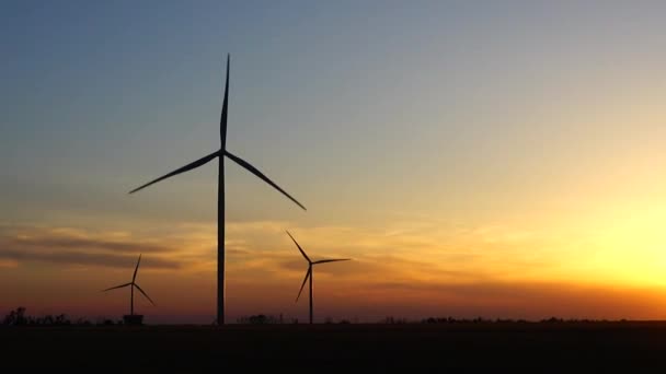 Molino Viento Parque Eólico Turbina Eólica — Vídeo de stock