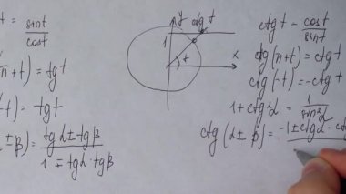 Kağıda matematiksel formüllerin yazılması.