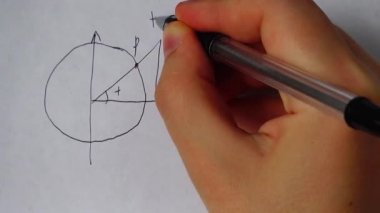 Kağıda matematiksel formüllerin yazılması.