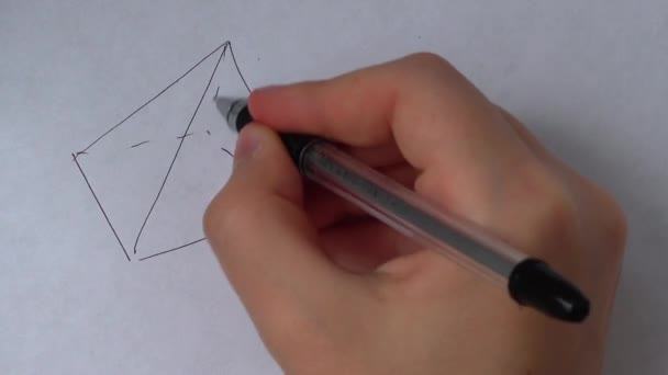 Ecriture Formules Mathématiques Sur Papier — Video