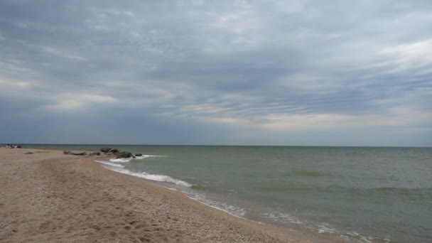 Plage Vagues Mer Mouvement Lent — Video