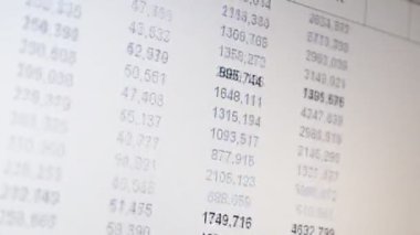 Hareketteki rakamlar. Yatırım analizi.