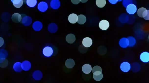 Imagen Desenfocada Bulbos Brillantes Árbol Navidad — Vídeos de Stock