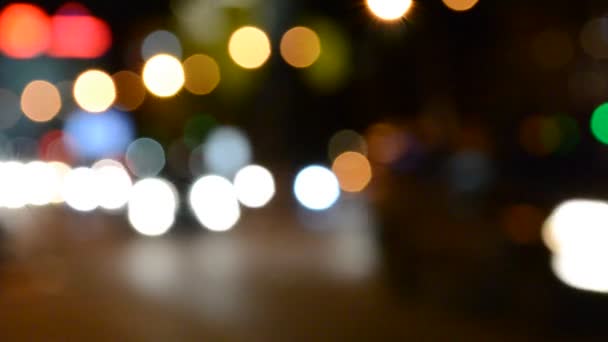 ออกจากแสงสว างของถนนในเวลากลางค — วีดีโอสต็อก