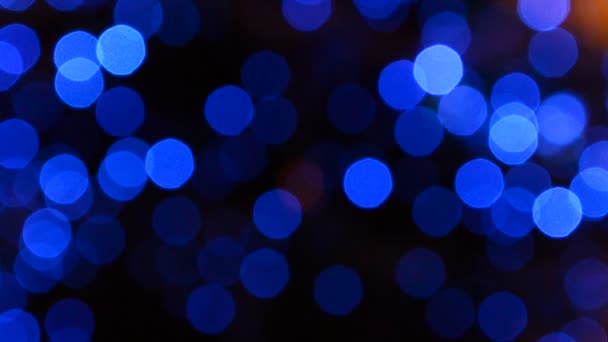 Fondo Abstracto Círculos Bokeh Azul — Vídeos de Stock