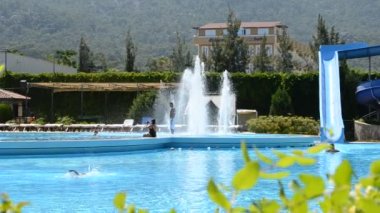 Havuz, otel, eğlence, yaz.