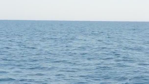 Disparos Barco Mar Mediterráneo — Vídeo de stock