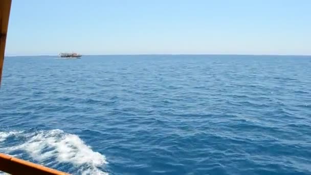 Bateau Dans Mer — Video