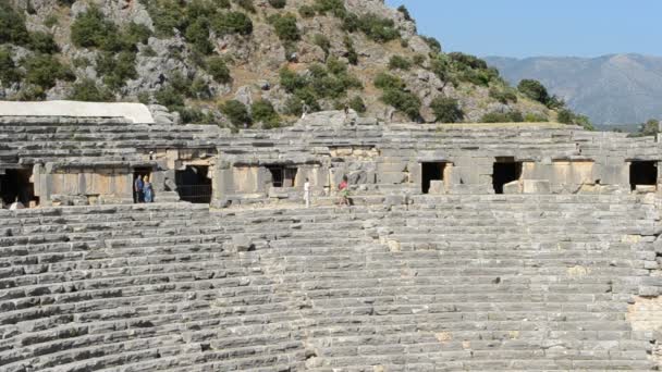 Anfiteatro Greco Romano Turquía — Vídeos de Stock