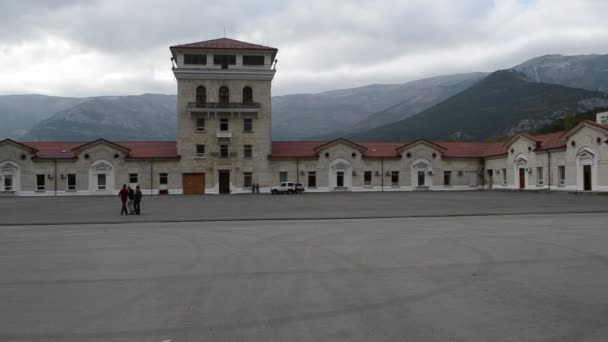 Bâtiment Forteresse Ancien Tournage Dans Après Midi — Video