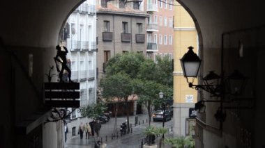 Madrid 'in merkezinde Belediye Başkanı Plaza; İspanya
