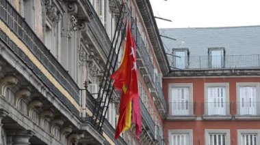 Madrid 'in merkezinde Belediye Başkanı Plaza; İspanya