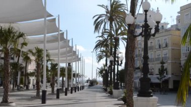 Cadiz şehri, İspanya, Endülüs. Cadiz sokakları