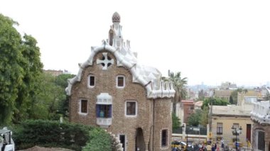 Park Guell, Antoni Gaudi tarafından tasarlanmış bir belediye bahçesi. 1900 - 1914 'te inşa edilmiş..