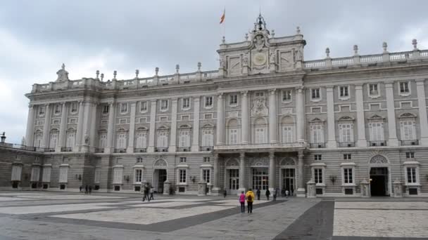 Palacio Real Madrid Antecedentes Arquitectónicos — Vídeo de stock