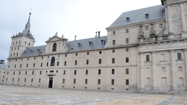 Escorial Madrid Espagne Siège Royal San Lorenzo Escorial Est Palais — Video