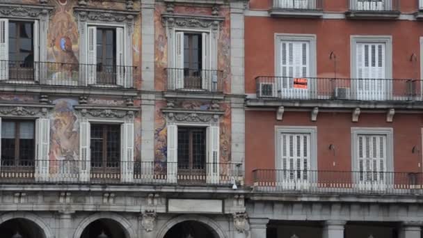 Madrid Merkezinde Belediye Başkanı Plaza Spanya — Stok video