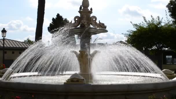 Jerez Frontera Jerez Fontän Park — Stockvideo