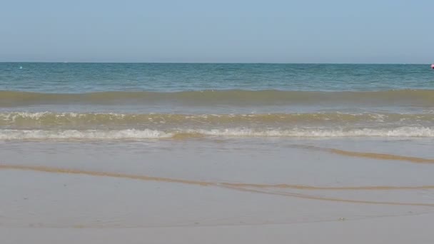 Costa Del Océano Atlántico Salida Chipiona Ciudad Andalucía España — Vídeo de stock