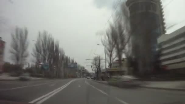城市的街道和车 — 图库视频影像
