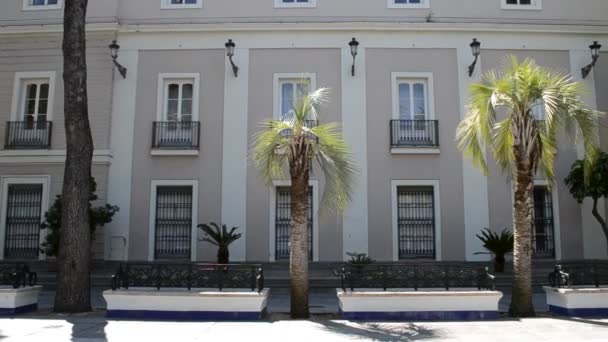 Museu Cádiz Museu Cádiz Fica Praça Plaza Mina Construção Obra — Vídeo de Stock