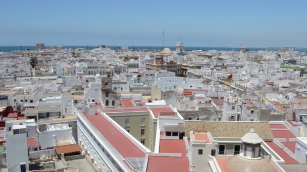 Stad Cadiz Spanje Andalusië Cádiz — Stockvideo