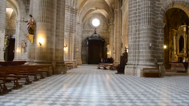 Καθεδρικός Ναός Του Κάντιθ Ανδαλουσία Ισπανία — Αρχείο Βίντεο