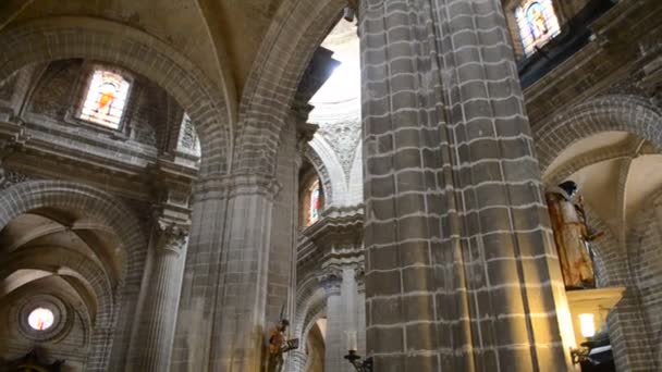 Catedral Cádiz Andaluzia Espanha Templo — Vídeo de Stock