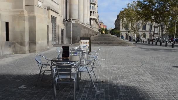 Las Calles Barcelona España — Vídeo de stock