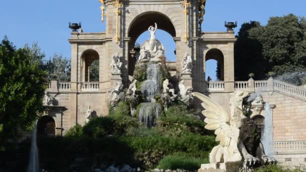 Barcelona Ciudadela Park Fotografering Spanien — Stockvideo