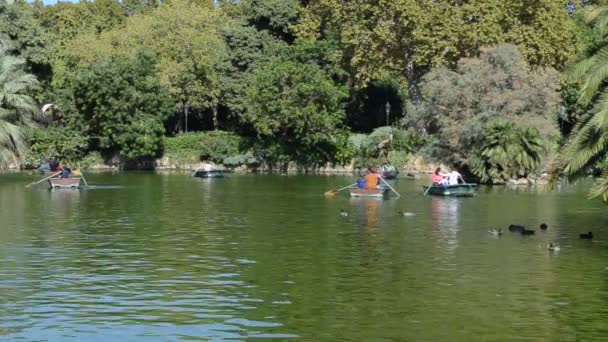 Barcelonai Ciudadela Park Fényképezés Spanyolországban — Stock videók