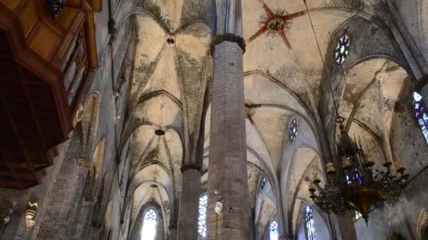 Santa Maria Del Mar Barcelona — Vídeo de Stock