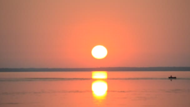 Puesta Sol Mar Tiro Verano — Vídeos de Stock