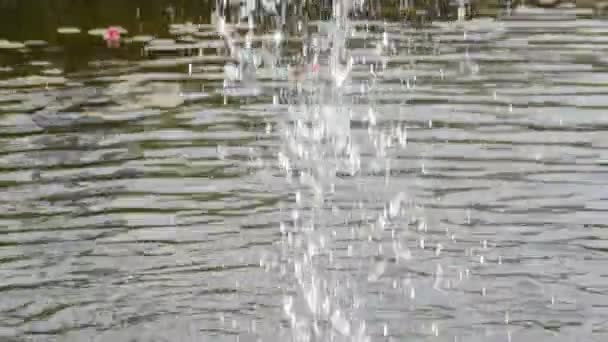 Вода Розбризкує Фон Зйомки Влітку — стокове відео