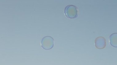 Sabun köpükleri. Arkaplan çekimi.