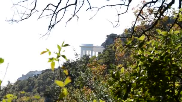 Colonnato Bianco Sparatoria Della Natura — Video Stock