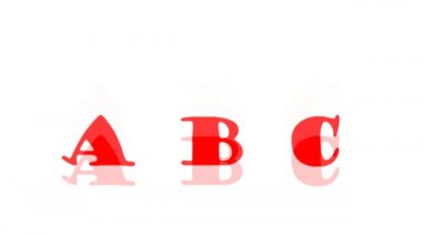 Mektuplar. Hareketli bilgisayar animasyonu.