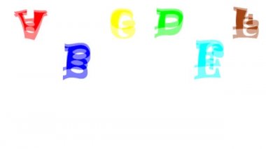 Mektuplar. Hareketli bilgisayar animasyonu.