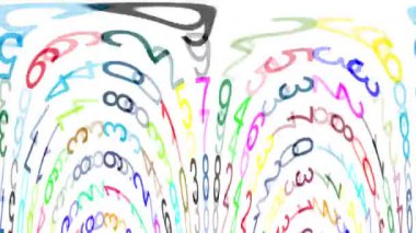 Dijital arka plan. Hareketli bilgisayar animasyonu.