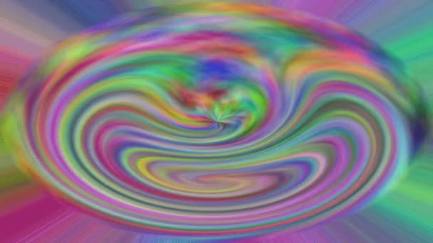 Spirale Psychedelisch Hintergrund Einer Spirale — Stockvideo