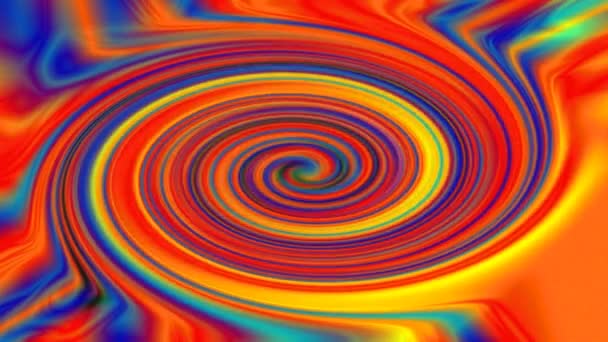 Spirale Psychedelisch Hintergrund Einer Spirale — Stockvideo