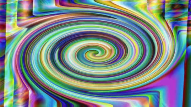 Spirale Psychedelisch Hintergrund Einer Spirale — Stockvideo