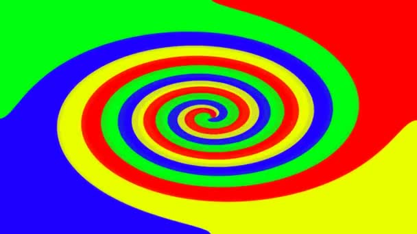 Spirale Psychedelisch Hintergrund Einer Spirale — Stockvideo