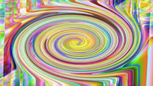 Spirale Psychedelisch Hintergrund Einer Spirale — Stockvideo