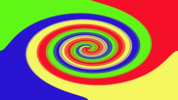 Spirale Psychedelisch Hintergrund Einer Spirale — Stockvideo