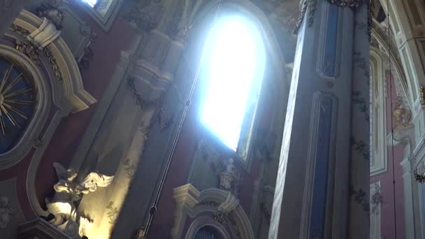 Katolikus Katedrális Lelövése Lviv Ukrajna — Stock videók
