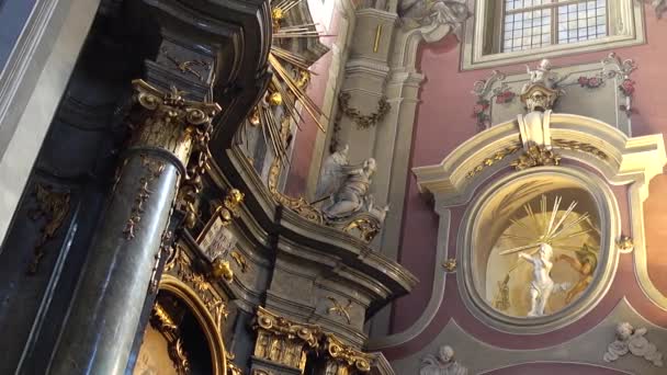 Zastřelení Katolické Katedrály Lvov Ukrajina — Stock video
