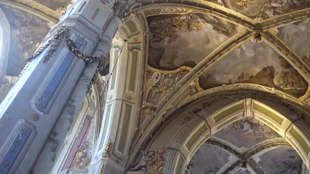 Tiroteio Catedral Católica Lviv Ucrânia — Vídeo de Stock