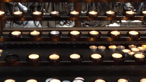 Πυροβολισμοί Στον Καθολικό Καθεδρικό Lviv Ουκρανία — Αρχείο Βίντεο